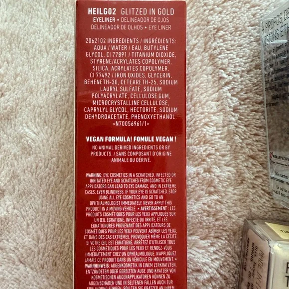 Lacoste Blue Pouch with About Face and NYX makeup products - Picture 5 of 6